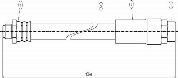 CAVO C800 095B - Тормозной шланг www.autospares.lv