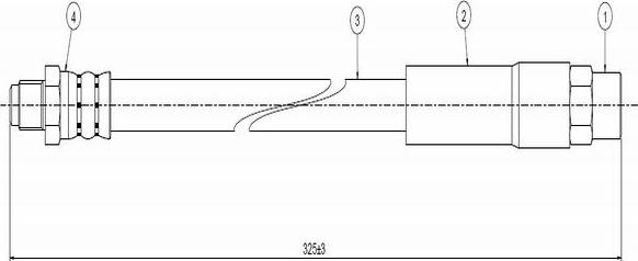 CAVO C800 095C - Тормозной шланг www.autospares.lv