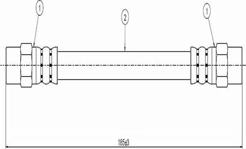 CAVO C800 001A - Тормозной шланг www.autospares.lv