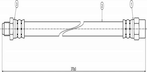 CAVO C800 112A - Тормозной шланг www.autospares.lv