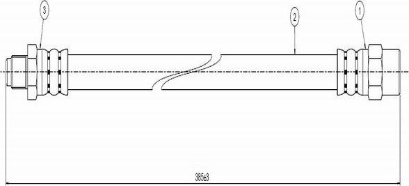 CAVO C800 112C - Тормозной шланг www.autospares.lv