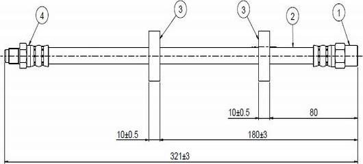 CAVO C800 264A - Тормозной шланг www.autospares.lv