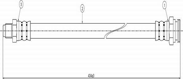 CAVO C800 754A - Bremžu šļūtene www.autospares.lv