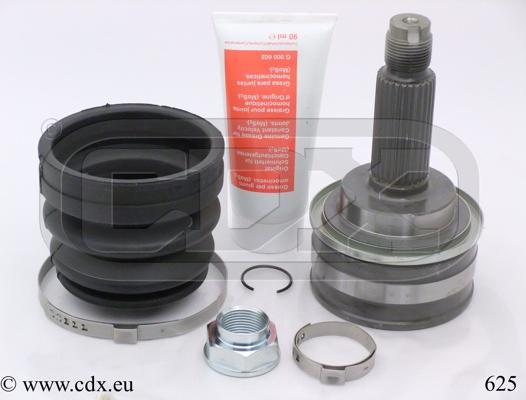 CDX 625 - Шарнирный комплект, ШРУС, приводной вал www.autospares.lv