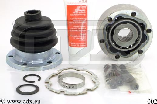 CDX 002 - Шарнирный комплект, ШРУС, приводной вал www.autospares.lv