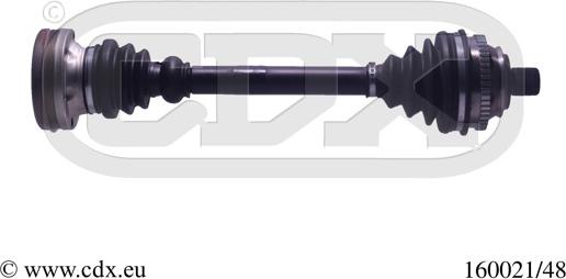 CDX 160021/48 - Drive Shaft www.autospares.lv