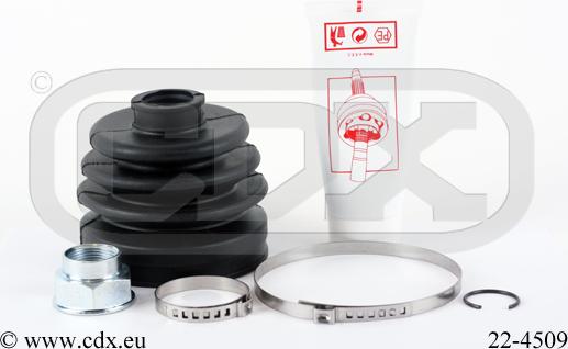 CDX 22-4509 - Putekļusargs, Piedziņas vārpsta autospares.lv