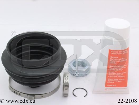 CDX 22-2108 - Bellow, drive shaft www.autospares.lv