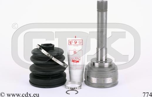 CDX 774 - Шарнирный комплект, ШРУС, приводной вал www.autospares.lv