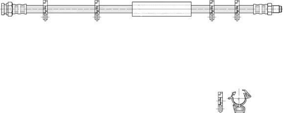 CEF 516965 - Bremžu šļūtene www.autospares.lv