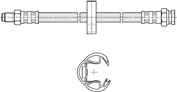 CEF 511411 - Bremžu šļūtene www.autospares.lv