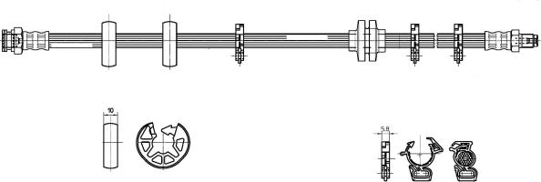 CEF 511544 - Bremžu šļūtene www.autospares.lv