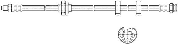 CEF 511665 - Bremžu šļūtene www.autospares.lv