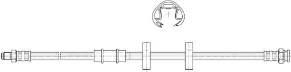 CEF 511394 - Bremžu šļūtene www.autospares.lv