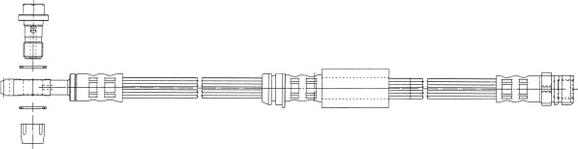 CEF 512557 - Bremžu šļūtene www.autospares.lv