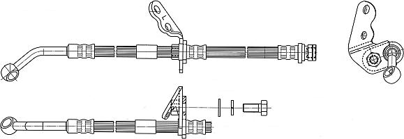 CEF 512576 - Bremžu šļūtene www.autospares.lv