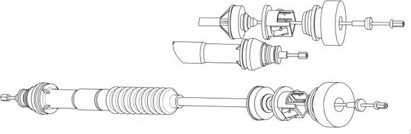 CEF PU01155 - Трос, управление сцеплением www.autospares.lv