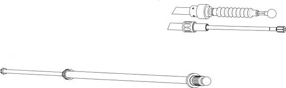 CEF VW02187 - Trose, Stāvbremžu sistēma autospares.lv