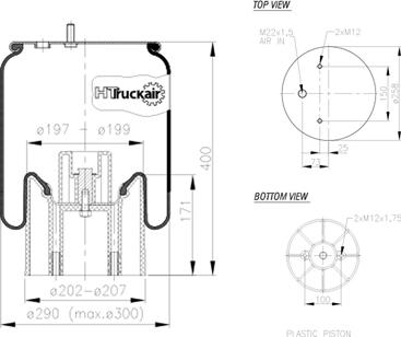 C.E.I. 562.535 - Pneimoatsperes spilvens, Pneimopiekare www.autospares.lv