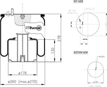 C.E.I. 562.060 - Pneimoatsperes spilvens, Pneimopiekare www.autospares.lv