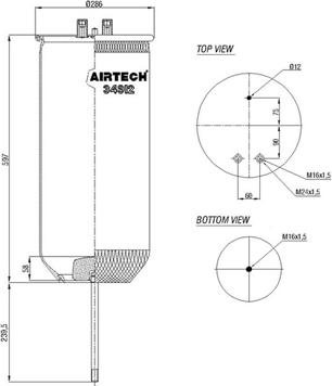 C.E.I. 261.066 - Pneimoatsperes spilvens, Pneimopiekare www.autospares.lv