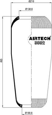 C.E.I. 261.026 - Pneimoatsperes spilvens, Pneimopiekare www.autospares.lv