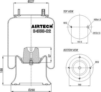 C.E.I. 262.515 - Bellow, air suspension www.autospares.lv