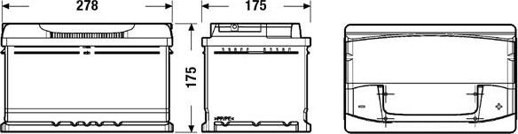 CENTRA CA722 - Startera akumulatoru baterija autospares.lv