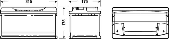 CENTRA CB802 - Startera akumulatoru baterija www.autospares.lv