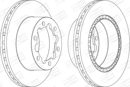 Champion 569138CH - Bremžu diski www.autospares.lv