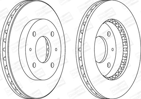 Champion 561926CH - Тормозной диск www.autospares.lv