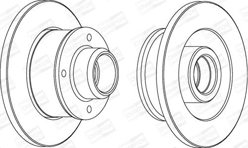 Champion 561460CH-1 - Bremžu diski www.autospares.lv