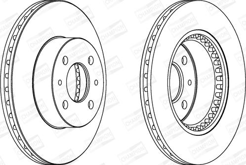 Champion 561592CH - Bremžu diski www.autospares.lv