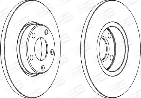 Champion 561547CH - Bremžu diski www.autospares.lv