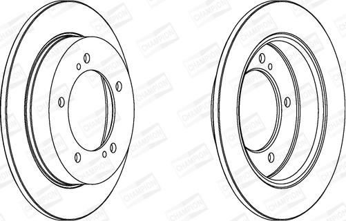 Champion 561505CH - Bremžu diski www.autospares.lv