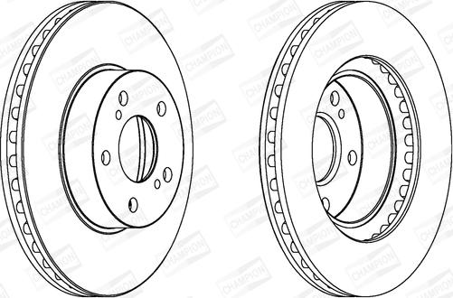 Champion 561666CH - Brake Disc www.autospares.lv