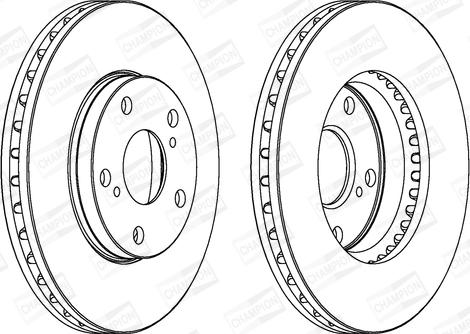 Champion 561676CH - Тормозной диск www.autospares.lv