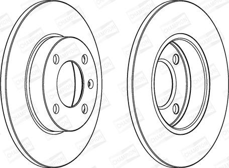 Champion 561087CH - Bremžu diski www.autospares.lv