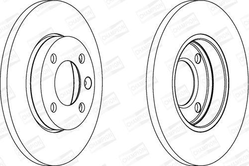 Champion 561141CH - Bremžu diski www.autospares.lv