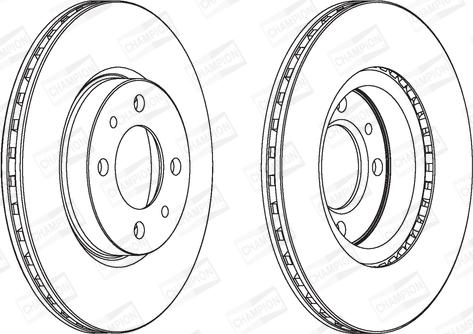 Champion 561861CH - Bremžu diski www.autospares.lv