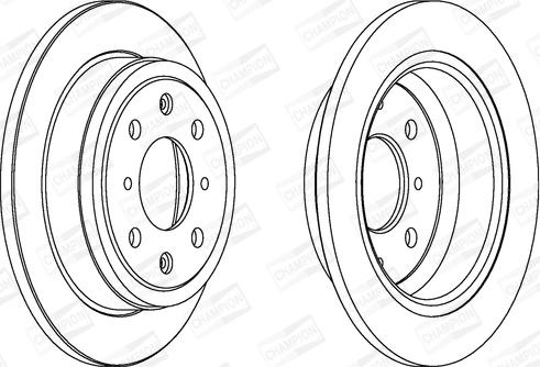 Champion 561383CH - Bremžu diski www.autospares.lv