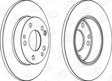 Champion 561330CH - Bremžu diski www.autospares.lv