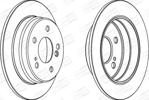 Champion 561333CH - Bremžu diski www.autospares.lv