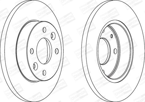 Champion 561235CH - Bremžu diski www.autospares.lv