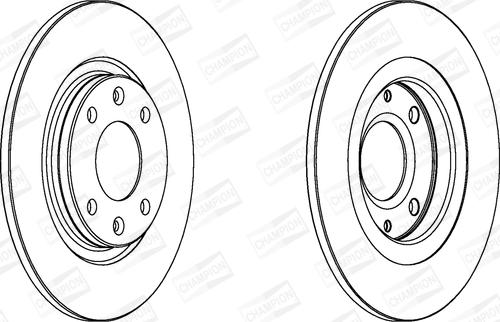 Champion 561237CH - Bremžu diski www.autospares.lv