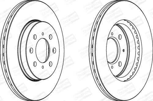 Champion 563065CH - Brake Disc www.autospares.lv