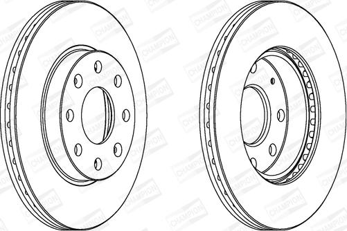 Champion 563019CH - Bremžu diski autospares.lv