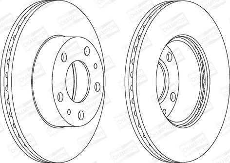 Champion 563018CH - Bremžu diski www.autospares.lv