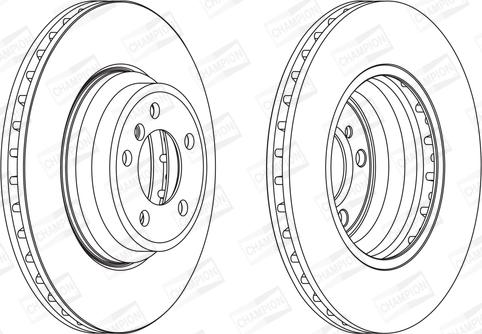 Champion 563078CH-1 - Bremžu diski www.autospares.lv