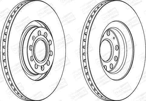 Champion 562978CH-1 - Bremžu diski www.autospares.lv